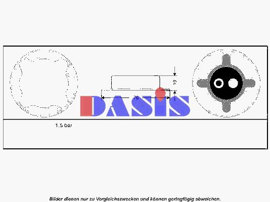 AKS DASIS Korkki, jäähdytin 751661N